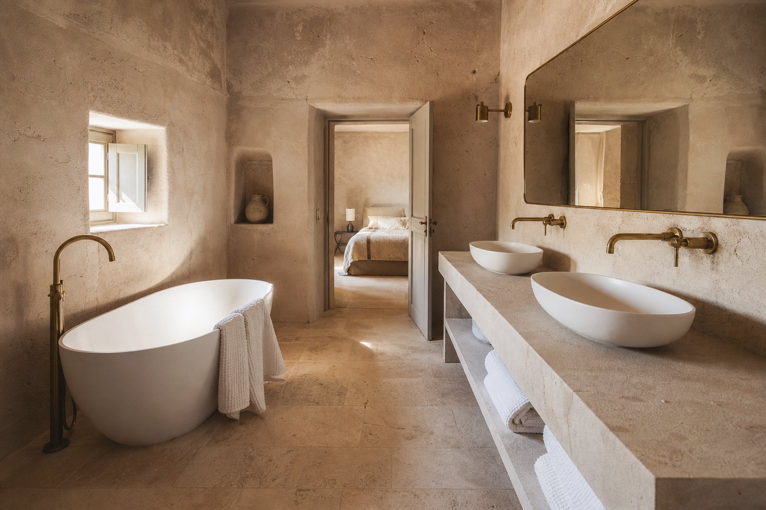 Salle de bain mas provençal